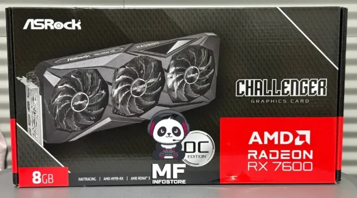 Placa de Vídeo RX 7600 8GB ASRock Triple Fan - NOVA