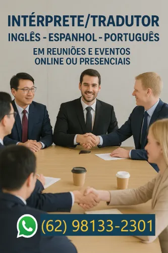 Tradutor, professor e intérprete de INGLÊS e ESPANHOL em Pirenópolis