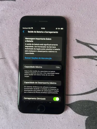 (NÃO ENTREGO) iPhone SE - 2 geração e 73% de saúde de bateria, não acompanha carregador