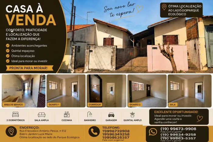 CASA À VENDA - ÓTIMA OPORTUNIDADE EM ARARAS/SP