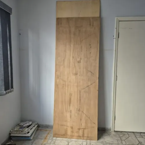 Lote 2 Chapas Madeirit Comum De Obra Tapume Forma Usado