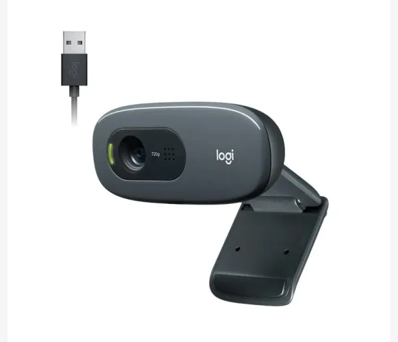 Webcam HD Logitech C270, 720p, Microfone Integrado, USB 2.0