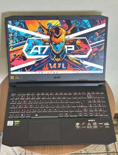 Notebook Gamer Acer nitro 5 - i7 de 10 ger. 16gb de ram, SSD de 512gb + HD -  GTX 1660 TI
