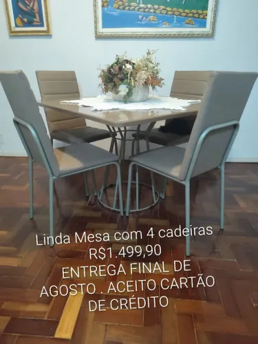 Jogo mesa 4 cadeiras