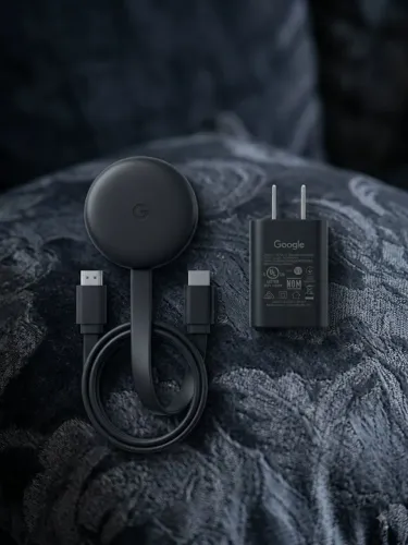 Chromecast Google + Fonte Original em Perfeito Estado!