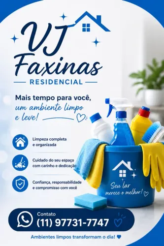 Faço faxinas em casas, apt e residencial.
