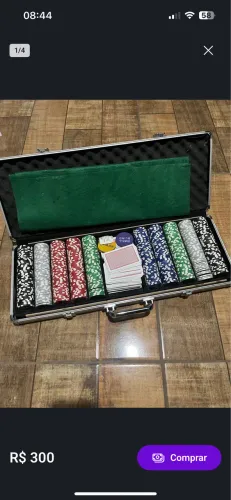Maleta poker 500 fichas