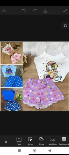 Conjunto babydoll infantil