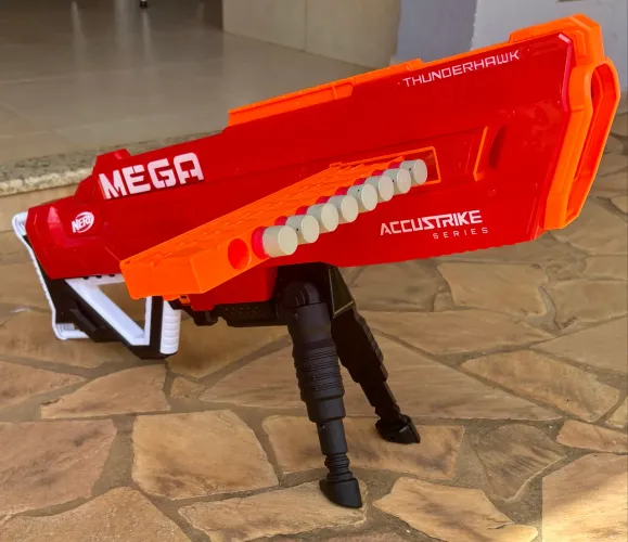 Nerf Mega Thunderhawk original Hasbro- Accustrike Series - Com 8 Dardos Inclusos