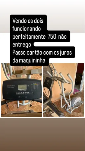 Elíptico e esteira 