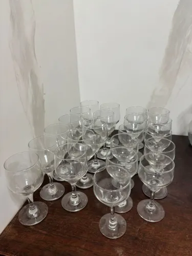 Jogo de Taças para Vinho Tinto e Branco - 22 Peças