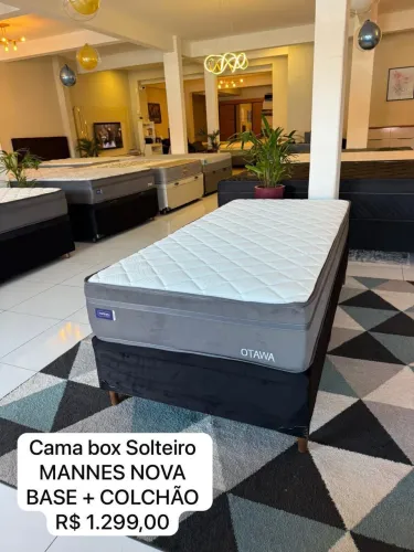 Cama Box Solteiro MANNES NOVA - ENTREGO