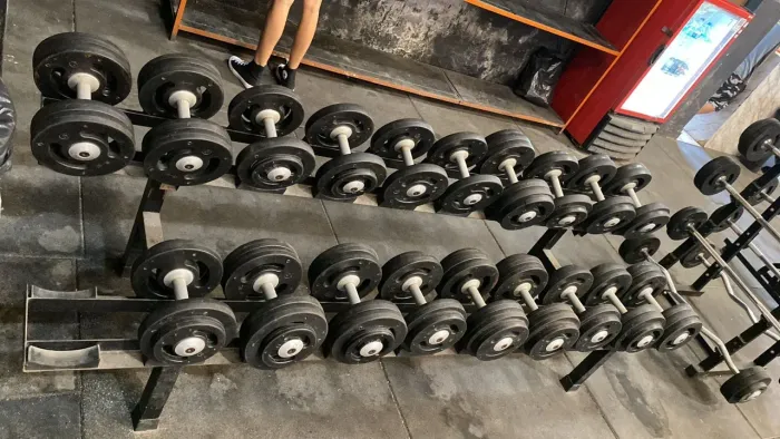 Jogo de DUMBELL + kit de Barras Montada