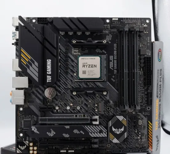 Kit topo de linha AM4 Ryzen 7 5700X3D + B550m tuf gaming tuf gaming
