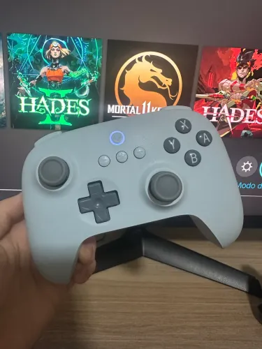 Controle 8bitdo ultimate C azul-celeste