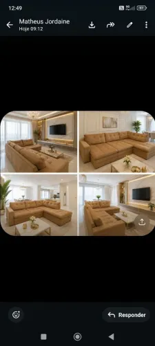 Sofá retrátil top de linha . Usado mas está novinho. Paguei r$ 4500. Vendo por 2.500