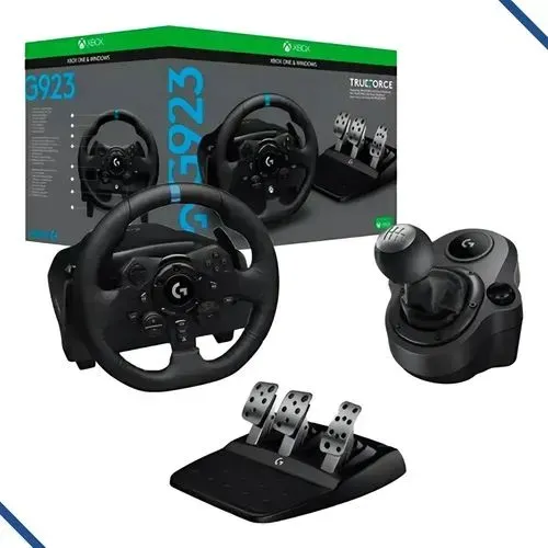 Volante Logitech Gamer G923 Xbox One E Pc Com Pedal E Cambio