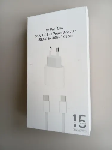 Kit carregador e cabo USB-C TIPO-C na caixa