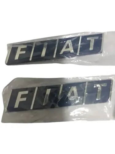 Emblemas Tampa Traseira Porta Malas Fiat Azul