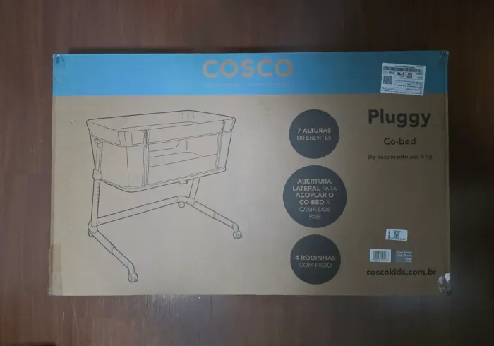 BERÇO CO-BED COSCO PLUGGY - SUPER NOVO