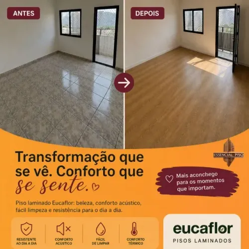 Piso Laminado instalação completa