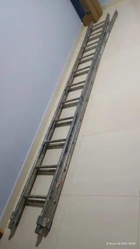 Escada de 2 estágio de alumínio