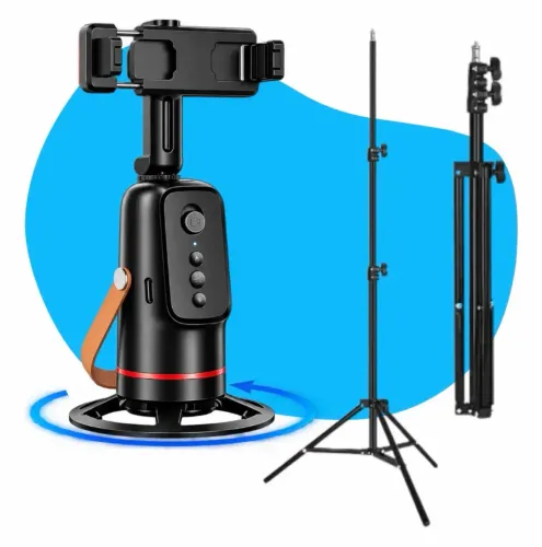 Suporte giratório 360 com rastreamento facial