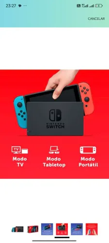 Nintendo switch v2 32gb semi novo para sair agora mesmo