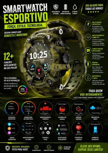Relógio Smartwatch Lokmat Sport attack 