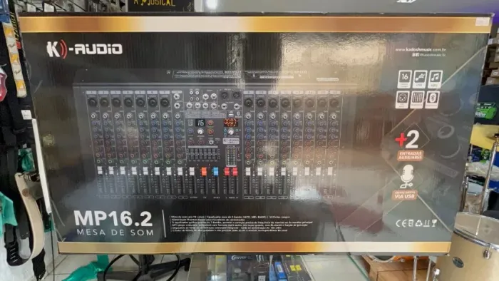 Mesa De Som 16 Canais Kadosh K-audio Mp16.2