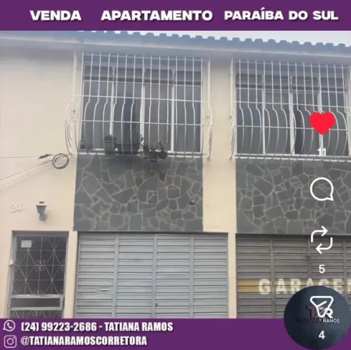 Apartamento em Paraíba do Sul no bairro Palhas