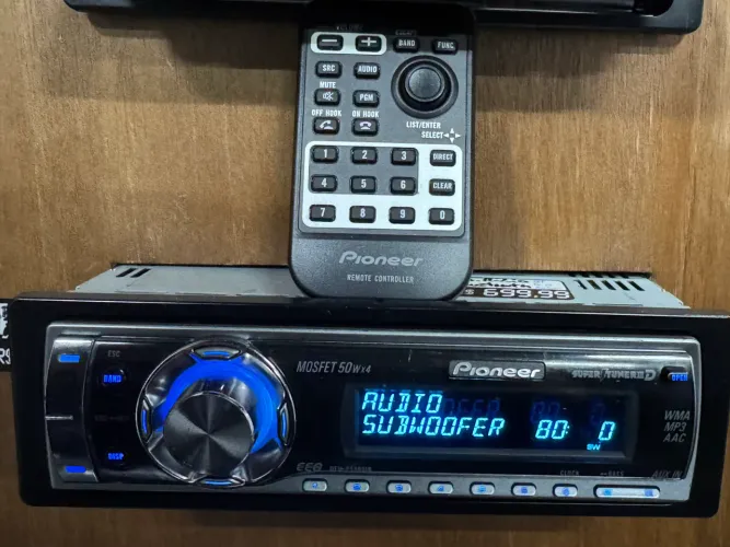 Cd radio Bluethoth controle pioneer Deh-p5980ib frente nova na oferta só 850,00