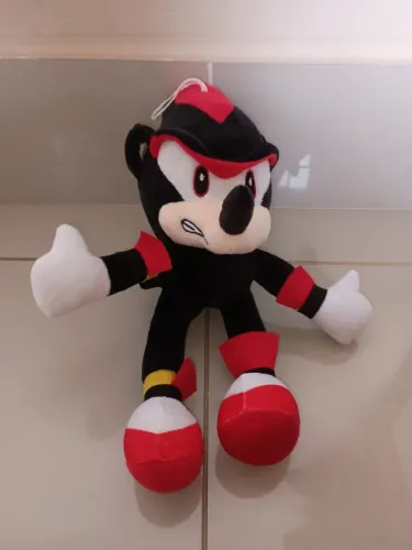 Boneco shadow de pelúcia sonic 31cm