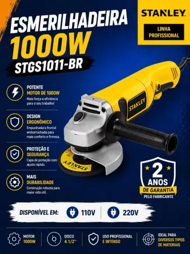 Esmerilhadeira Stanley stgs1011-br 1000w
