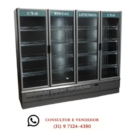 Refrigerador de Bebidas 4 Portas Polar 220V Novo