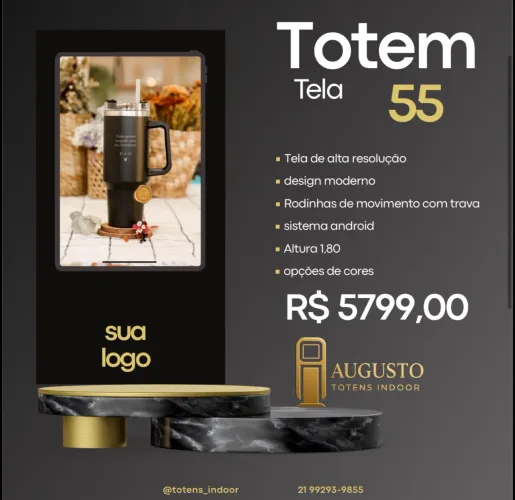 Fábrica de totens indoor