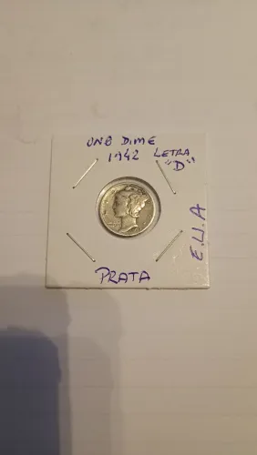 Moedas prata one dime.  De  Prata !!