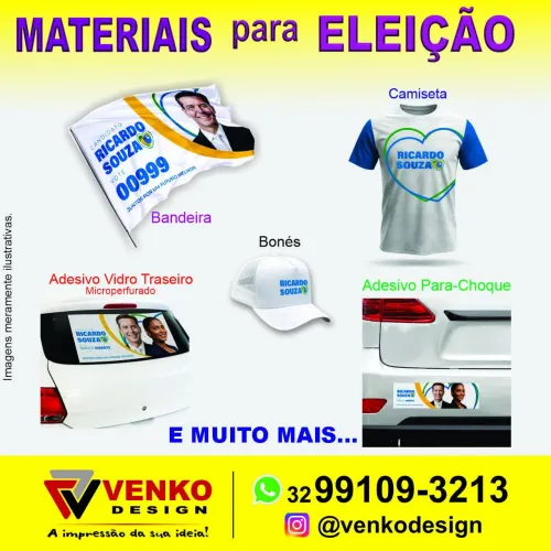 MATERIAIS GRÁFICOS PARA ELEIÇÃO