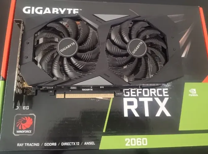 Placa de Vídeo Gigabyte RTX 2060 - 6GB GDDR6 (com caixa)