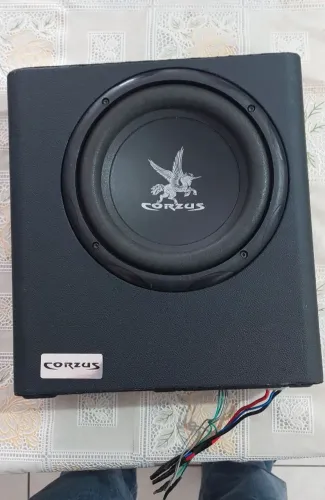 Caixa Slim Cxms200 Sub 8'' Amplificada - Corzus Cor Preto