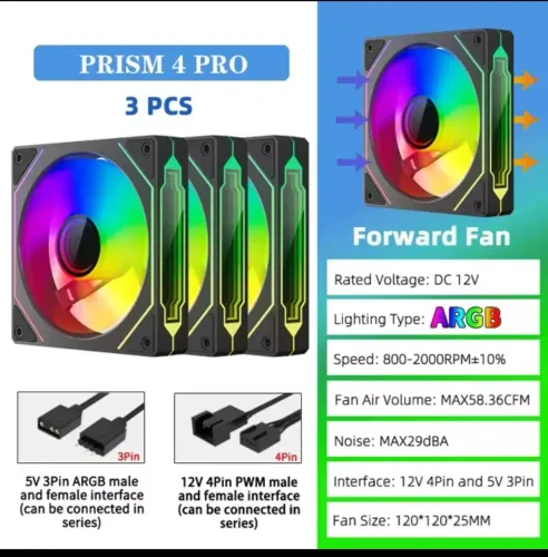 4x Fans Prism 4 PRO