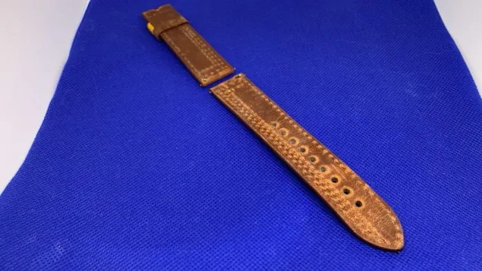 Pulseira para Relogio em Couro Marrom 22mm