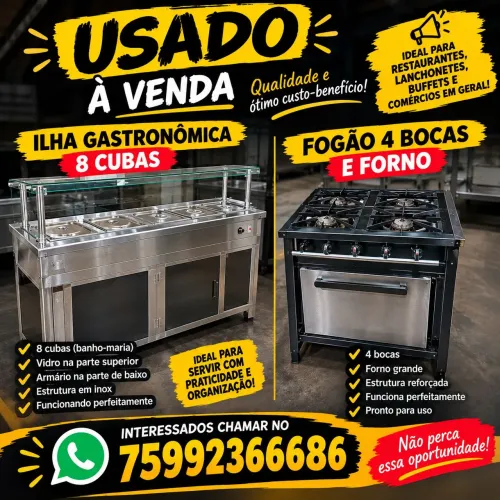 Fogão e ilha