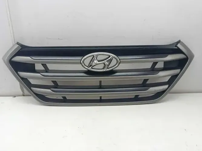Grade Frontal Superior Hyundai Tucson 2017-2021 Original Preto Brilhante