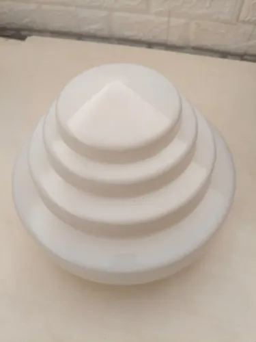 Cúpula em Vidro Opala Branco Leitoso
