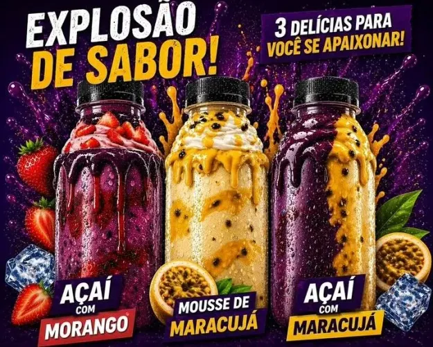 Açaí na garrafinha
