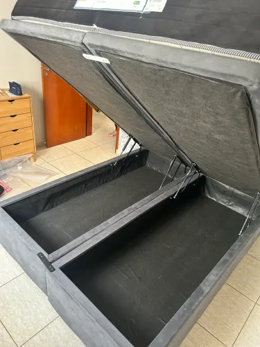 Cama box baú + colchão- Ortobom
