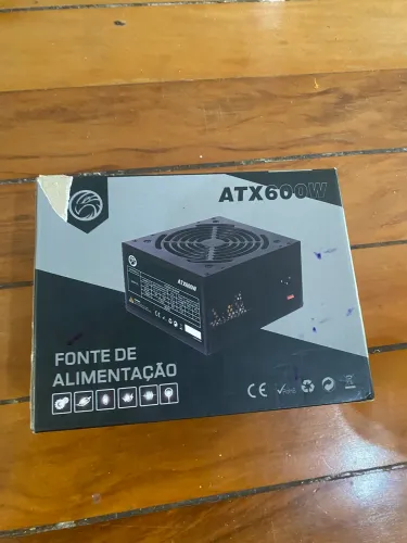 Fonte de alimentação atx600w