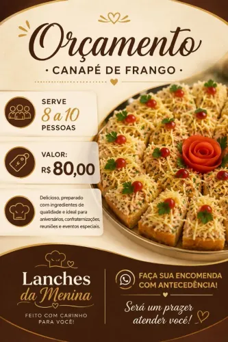 Canapé de Frango p/ Eventos