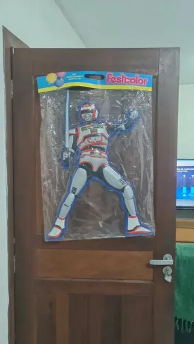 Jaspion enfeite aniversário anos 80 grande lacrado